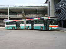 Ein mit alter Lackierung des Busverkehr Rhein Neckar Mercedes Benz O 405 in Mosbach am 03.03.11