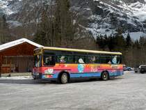 AVG Grindelwald mit der Betriebsnummer 19 in Grindelwald. Die Aufnahme stammt vom 26.02.2011.