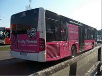 Heckansicht von Wagen 34 der VVB, MB Citaro II, im Februar 2011 in Vlklingen.