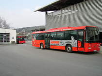 Der Mercedes Benz Conecto in Mosbach Neckarelz am DB Rhein Neckar Bus Depot am 03.03.11