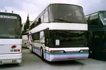 Neoplan Skyliner N122/3, aufgenommen im M�rz 2002 im GWZ der Neoplan NL Rhein Ruhr in Oberhausen.