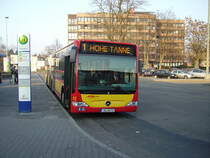 Ein HSB Citaro G in Hanau Hbf am 04.03.11