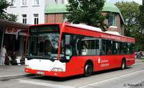 PVG 0061 (PI VK 233) macht Werbung fr die Sparkasse Sdholstein.
Aufgenommen am Eppendorf Markt, 21.8.2010.