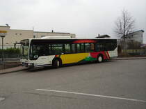 Ein SWEG Citaro in Sinsheim Hbf beim Pause machen am 18.03.11