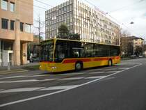Mercedes Citaro mit der Betriebsnummer 44 der BLT auf der Linie 37 am Aeschenplatz. Die Aufnahme stammt vom 15.03.2011.