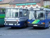 Ikarus 260 und 415 am Moskva tere in Budapest, 2006