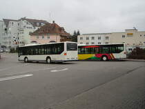 Zwei SWEG Citaro in Sinsheim Hbf am 18.03.11