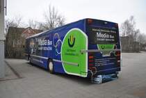 Media Bus, am 16.03.2011 in Lehrte. Ich wei nicht um welchen Bus Typ es handel er komm aus Grevesmhlen.