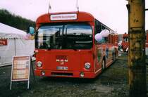Bogestra 258, ein MAN SL200, aufgenommen im Mrz 2003 bei der Veranstaltung  Das Fest  in Hattingen auf dem ehemaligen Httengelnde.
