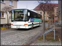 Ein Kssbohrer Setra der Grorssener Jaich-Reisen in der Friedrichstrasse von Falkenberg/E., 24.11.06.