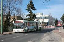 MAN NGE 152, Obus 017 der BBG-Eberswalde in Finow am 23.03.2011.