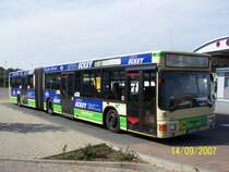Ein Oberhausener auf R�gen!Ein MAN Gelenkbus,angemietet durch die RPNV,vom Buscenter Oberhausen am ZOB Bergen.Vielen Dank an die freundlichen Busfahrer f�r die Information.

