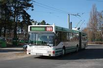 MAN NGE 152, Obus 031 der BBG-Eberswalde in Nordend am 29.03.2011.

