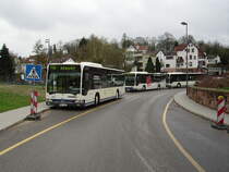 Gleich drei SWEG Citaro am 01.04.11
