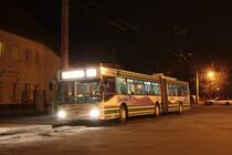 MAN NGE 152, Obus 033 der BBG-Eberswalde am 11.03.2010 in Nordend. 

