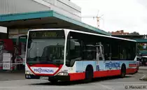 Jasper 8121 (HH JA 3152) mit Werbung fr die Provinzial Versicherung.
Aufgenommen am ZOB Barmbek, 2.9.2010.