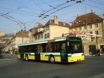 TN Neuch�tel - Nr. 201/NE 114'201 - MAN am 8. M�rz 2011 in Neuch�tel, Place Pury