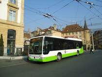 TRN La Chaux-de-Fonds - Nr. 335/NE 95'335 - Mercedes Citaro am 8. M�rz 2011 in Neuch�tel, Place Pury