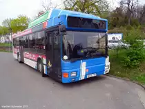 Hier ist ein MAN Bus in Saarbrcken Brebach zu sehen. Das Foto habe ich am 05.04.2011 gemacht.