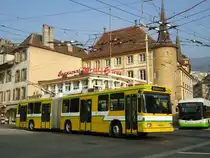 TN Neuchtel - Nr. 119 - NAW/Hess Gelenktrolleybus am 8. Mrz 2011 in Neuchtel, Place Pury
