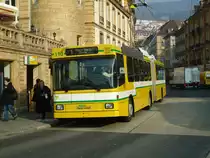 TN Neuchtel - Nr. 110 - NAW/Hess Gelenktrolleybus am 8. Mrz 2011 in Neuchtel, Place Pury