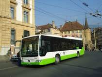 TRN La Chaux-de-Fonds - Nr. 332/NE 20'232 - Mercedes Citaro am 8. M�rz 2011 in Neuch�tel, Place Pury