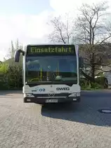 Ein SWEG Citaro am 04.04.11 in Neckargemnd abgestellt 