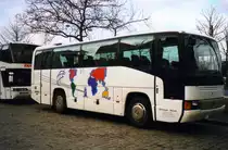 Mercedes O404 RH, aufgenommen im Januar 2000 am Dortmunder ZOB.