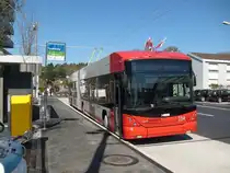 Der 114-er nach dem Wenden in der Seuzacherstrasse am 7.4.2011