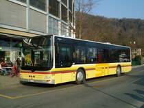 STI Thun - Nr. 129/BE 800'129 - MAN am 8. M�rz 2011 bei der Schiffl�ndte Thun