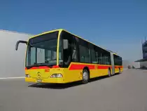 Mercedes Citaro der BLT mit der Betriebsnummer 53 vor dem Depot Hslimatt in Oberwil. Die Aufnahme stammt vom 08.04.2011.