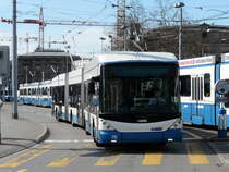 VBZ - Hess-Swisstrolley BGGT-N2C  Nr.76 unterwegs auf der Linie 31 am 01.04.2011