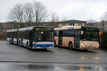 WSW 9981 und Klingenfu� Jumbo 13, aufgenommen am 27.02.2011 in Wuppertal Vohwinkel w�hrend der Sonderfahrt duchs Oberbergische Land.