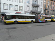 VB Schaffhausen - Volvo  Nr.11  SH 38011 bei den Haltestellen vor dem Bahnhof Schaffhausen am 01.04.2011


