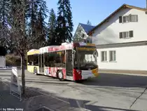 Ortsbus Flims (Postauto)/PU Stuppan GR 11334 (Scania/Hess K320UB) am 2.4.2011 in Flims Waldhaus, Post.