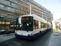 TPG Gen�ve - Nr. 781 - Hess/Hess Doppelgelenktrolleybus am 10. M�rz 2011 in Gen�ve, Coutance