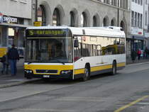 VB Schaffhausen - Volvo Nr.1 SH 38001 bei den Haltestellen vor dem Bahnhof Schaffhausen am 01.04.2011