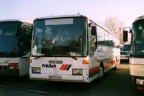 Mercedes O408, aufgenommen im M�rz 2002 auf dem Parkplatz der Westfalenhallen in Dortmund.