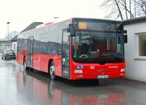 MAN Lions City � des BVR D�sseldorf, aufgenommen am 27.02.2011 auf dem Abstellplatz des BVR in Velbert.
