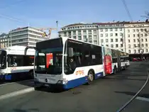TPG Gen�ve - Nr. 165/GE 960'549 - Mercedes Citaro am 10. M�rz 2011 beim Bahnhof Gen�ve