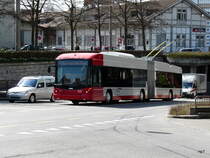 Winterthur - Hess Swisstrolley BGT-N1C Nr.109 unterwegs auf der Linie 3 in der Stadt Winterthur am 01.04.2011

