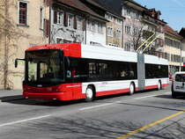 Winterthur - Hess Swisstrolley BGT-N1C Nr.118 unterwegs in der Stadt Winterthur am 01.04.2011