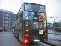 BVG-Doppeldeckerbus mit Werbung f�r das Alte Museum, Aufnahme Herbst 2006 Bhst. Bahnhof Zoo