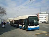 VBL Luzern - Nr. 217 - Hess/Hess Gelenktrolleybus am 11. M�rz 2011 in Luzern, Weinbergli