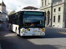 Schaffhausen Bus - Mercedes Citaro Nr.13  SH 54313 bei den Bushaltestellen vor dem Bahnhof Schaffhausen am 01.04.2011
