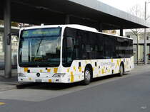 Schaffhausen Bus - Mercedes Citaro Nr.29  SH 54329 bei den Bushaltestellen beim Bahnhof Schaffhausen am 01.04.2011