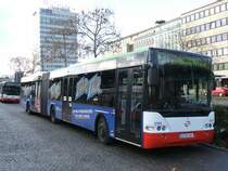 Neoplan Gelenkbus,Wagen 0164, Bogestra,
Linie CE 31 ,Werbetr�ger  Fair Fair in Ruhestellung.(01.12.2007)