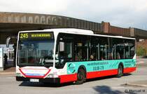 Hochbahn 2328 (HH HN 2328) mit Werbung f�r den Metalhandel Bosselmann.
Aufgenommen am ZOB Harburg, 2.9.2010.