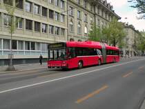 Volvo Bus mit der Betriebsnummer 806 in der Bundesgasse in Bern. Die Aufnahme stammt vom 14.04.2011.