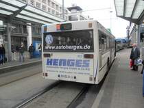 Das Foto zeigt einen alten MAN Bus von Saarbahn und Bus. Die Aufnahme des Foto war am 15.04.2011 in Saarbr�cken.